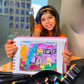 Kit Livro de Colorir Bobbie Goods 100 Páginas + Canetinhas [Leve 1 BRINDE!]