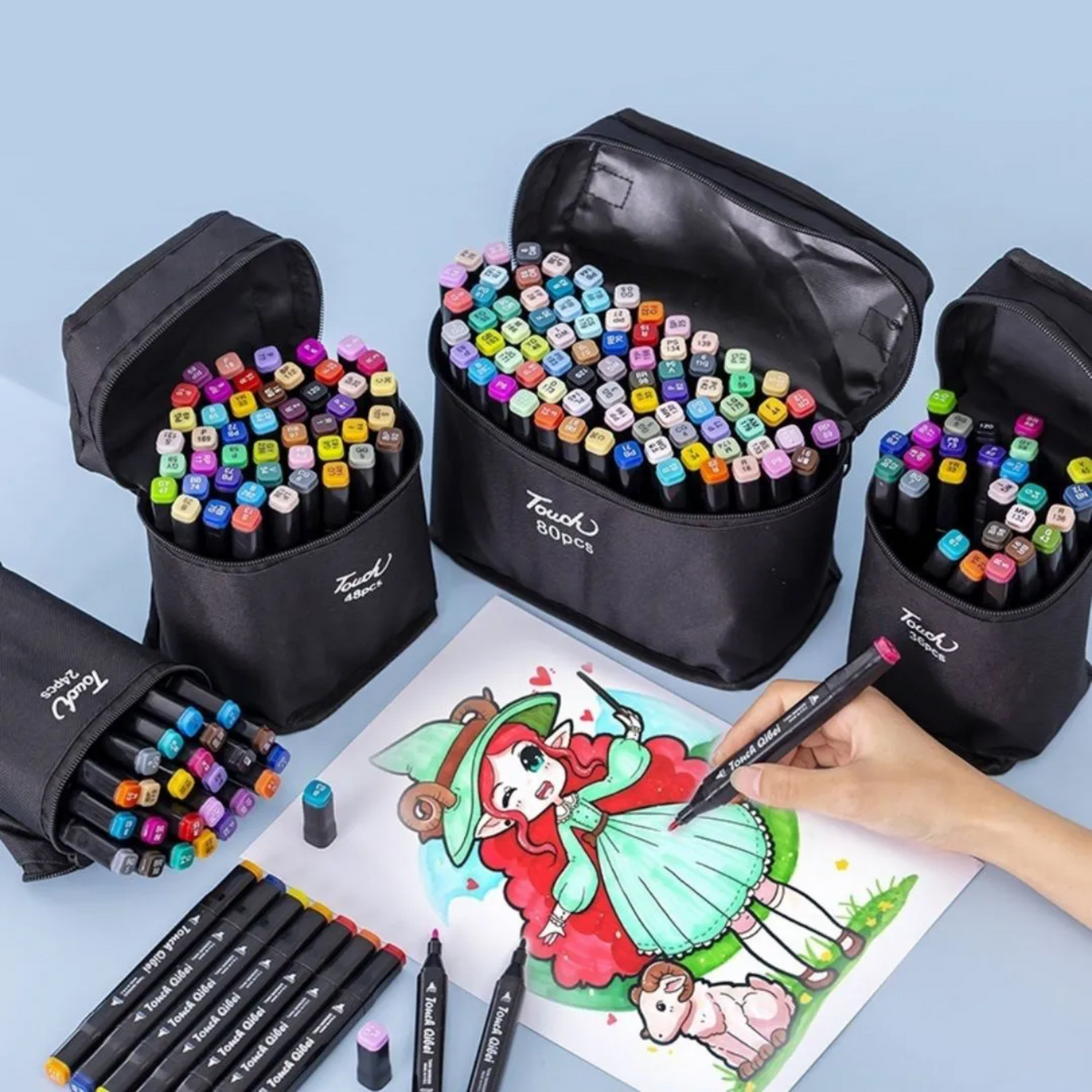 Kit Livro de Colorir Bobbie Goods 100 Páginas + Canetinhas [Leve 1 BRINDE!]